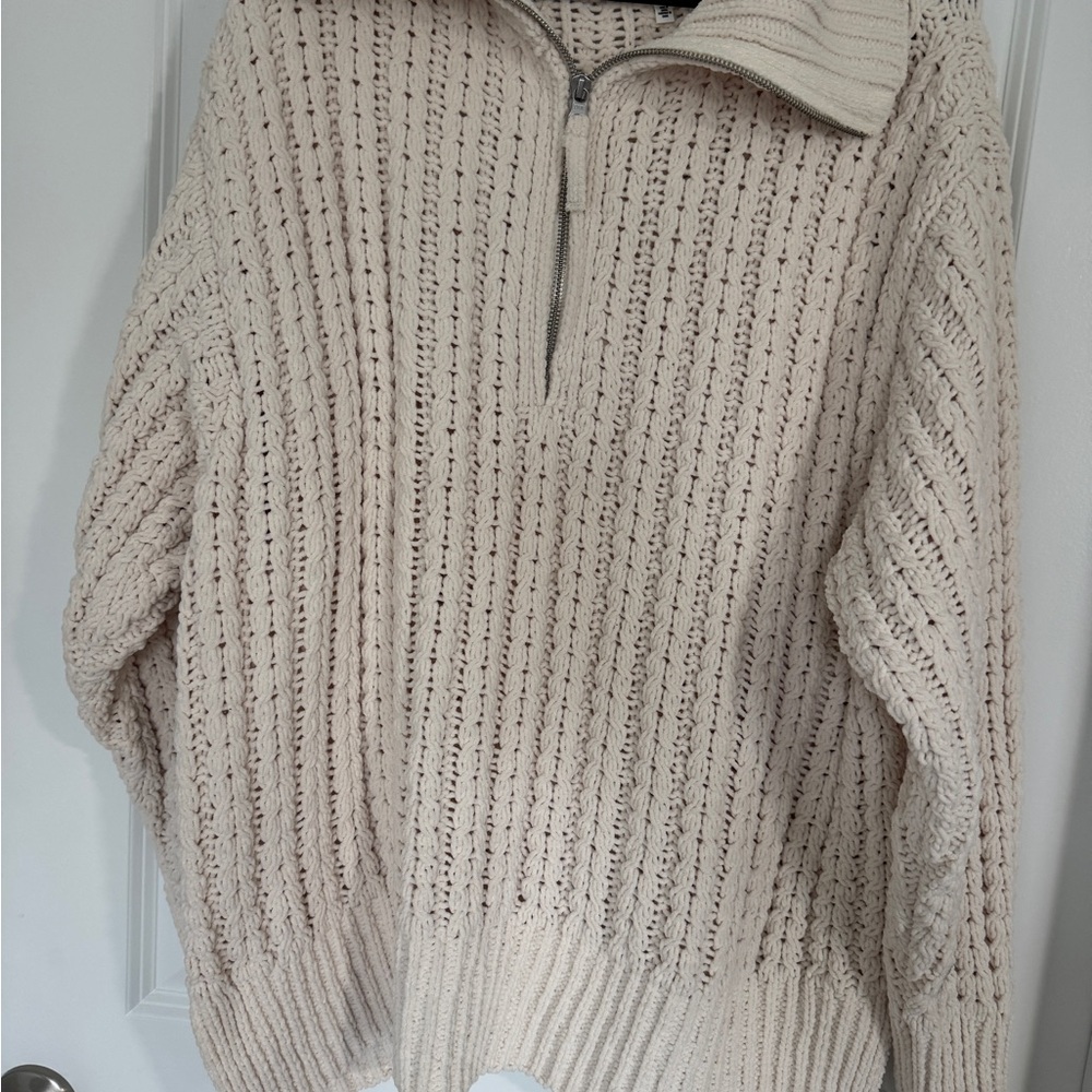 Aerie Cream Knit Sweater